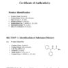 Modafinil - Certificate of Authenticity (CoA)